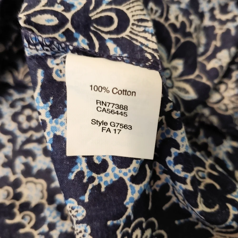J. Crew tunic top. Navy Blue, 00
